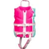 Liquid Force Dream Child Life Jacket - Pink/Mint -Liquid Forces Shop 2021 Liquid Force DREAM Womens Coast Guard Approved Life Jacket PINKMINT Front 46375.1607614929