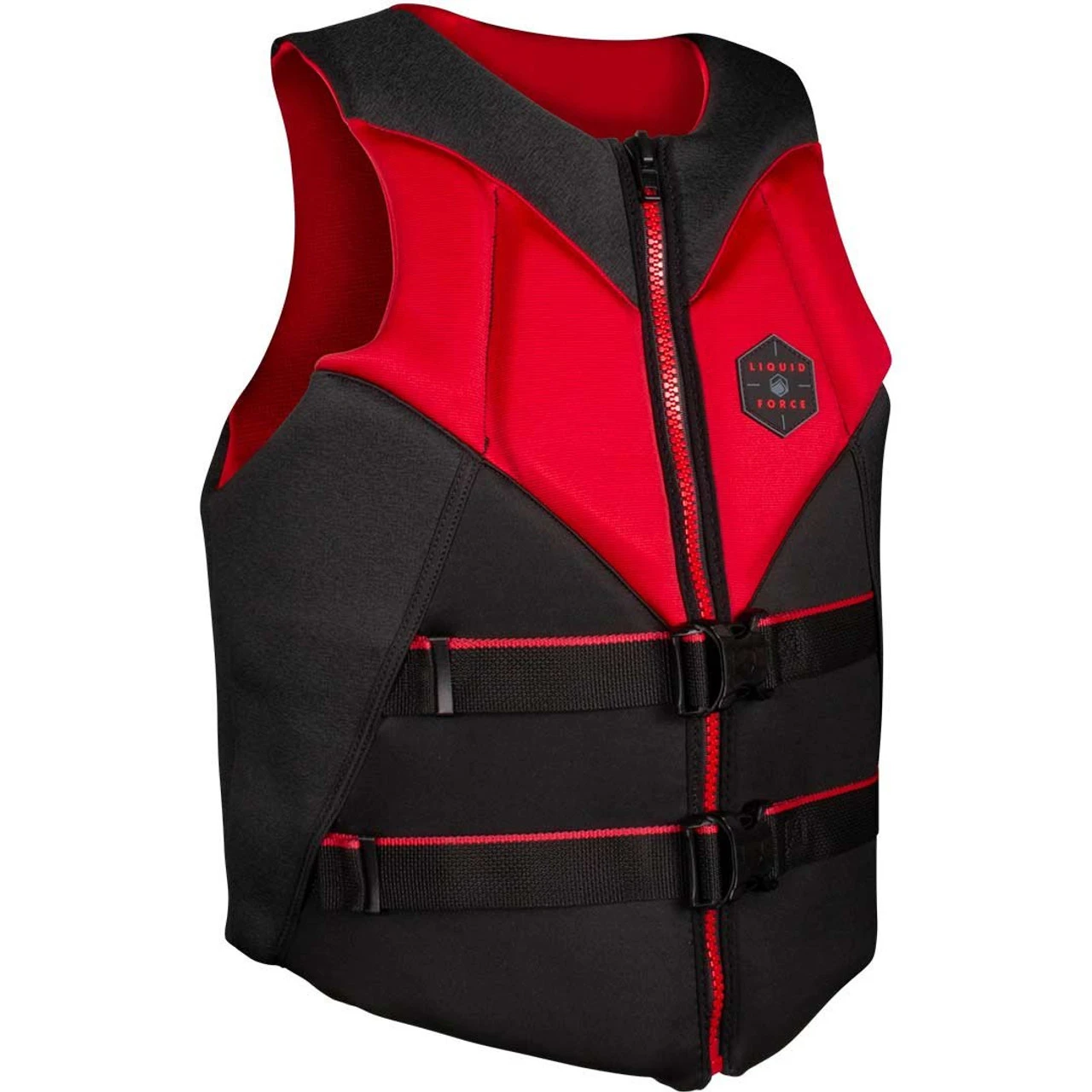 Liquid Force Rush Life Jacket - Black/Red 3 Liquid Force Rush Life Jacket - Black/Red
