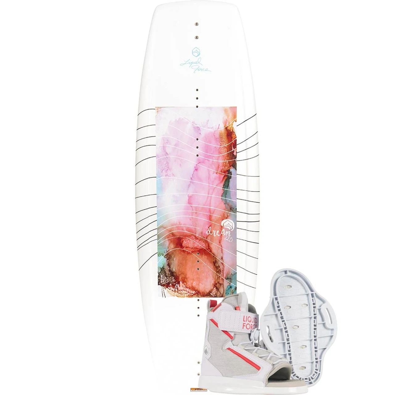 Liquid Force Dream Girl's Wakeboard Package W/ Dream Boots - 2023 3 Liquid Force Dream Girl's Wakeboard Package W/ Dream Boots - 2023