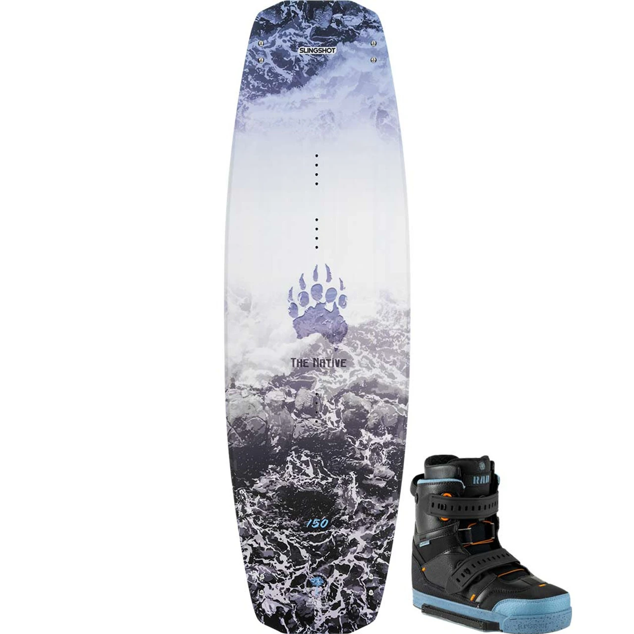 Slingshot Native Wakeboard Package W/ Rad Boots - 2023 3 Slingshot Native Wakeboard Package W/ Rad Boots - 2023