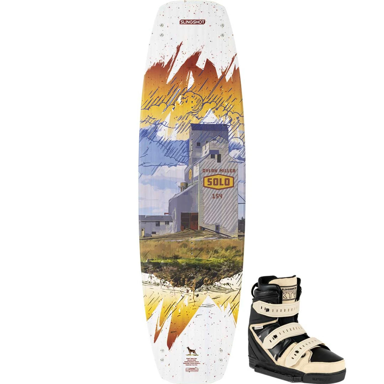 Slingshot Solo Wakeboard Package W/ KTV Boots - 2023 3 Slingshot Solo Wakeboard Package W/ KTV Boots - 2023