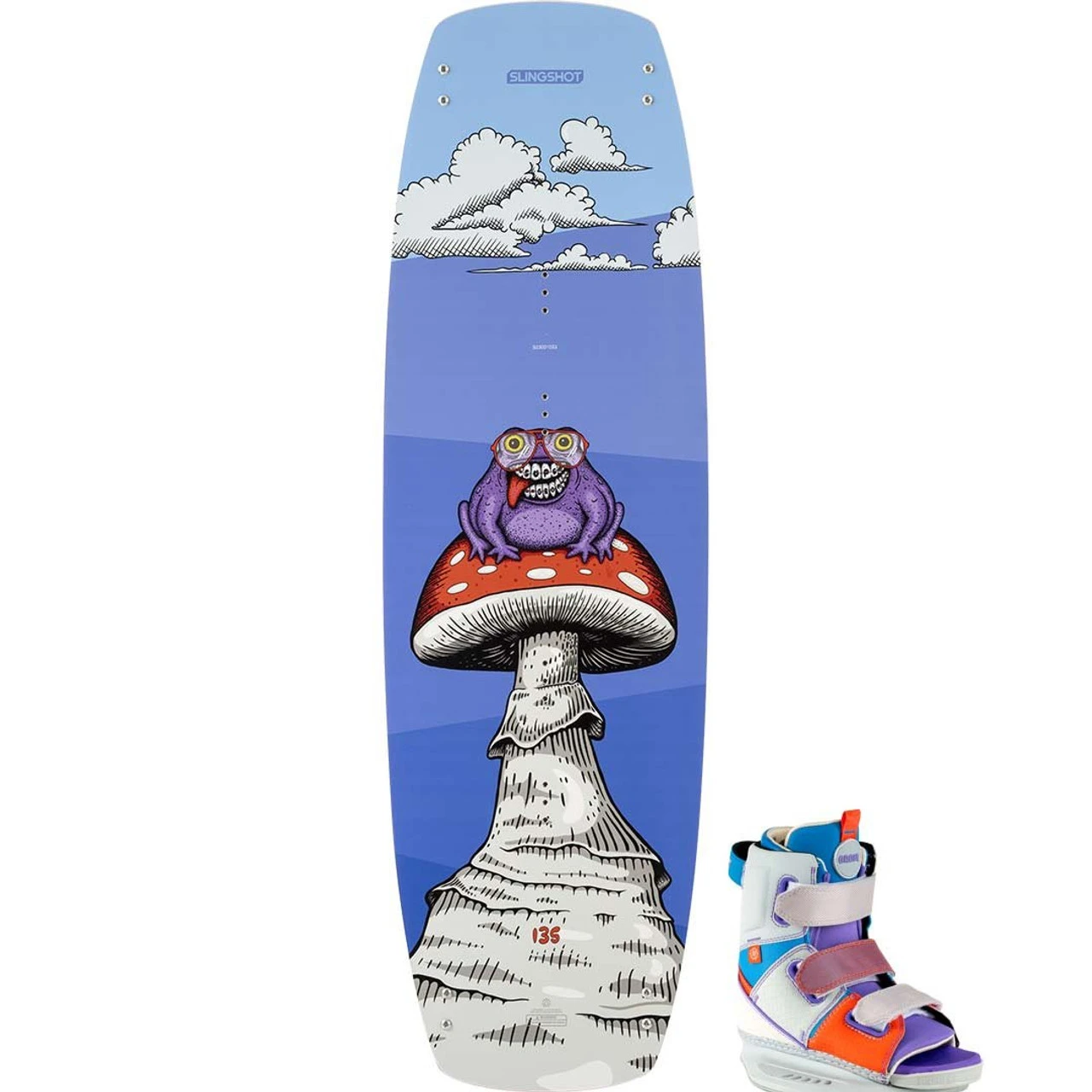 Slingshot Super Grom Kids Wakeboard Package W/ Grom Boots - 2023 3 Slingshot Super Grom Kids Wakeboard Package W/ Grom Boots - 2023