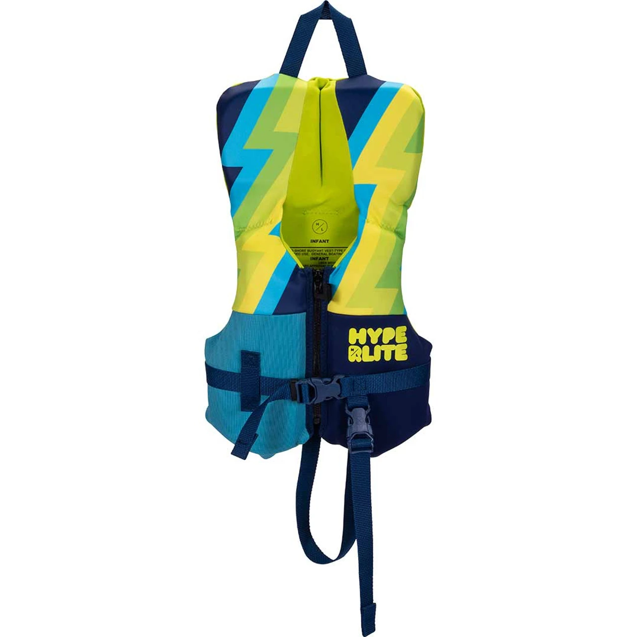 Hyperlite Boy's Toddler Indy Life Jacket - Blue/Yellow 3 Hyperlite Boy's Toddler Indy Life Jacket - Blue/Yellow