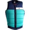 Follow Signal Men's Comp Vest - Teal -Liquid Forces Shop FOLLOW SIGNAL MENS CE APPROVED VEST TEAL BLACK Front 41722.1655220593