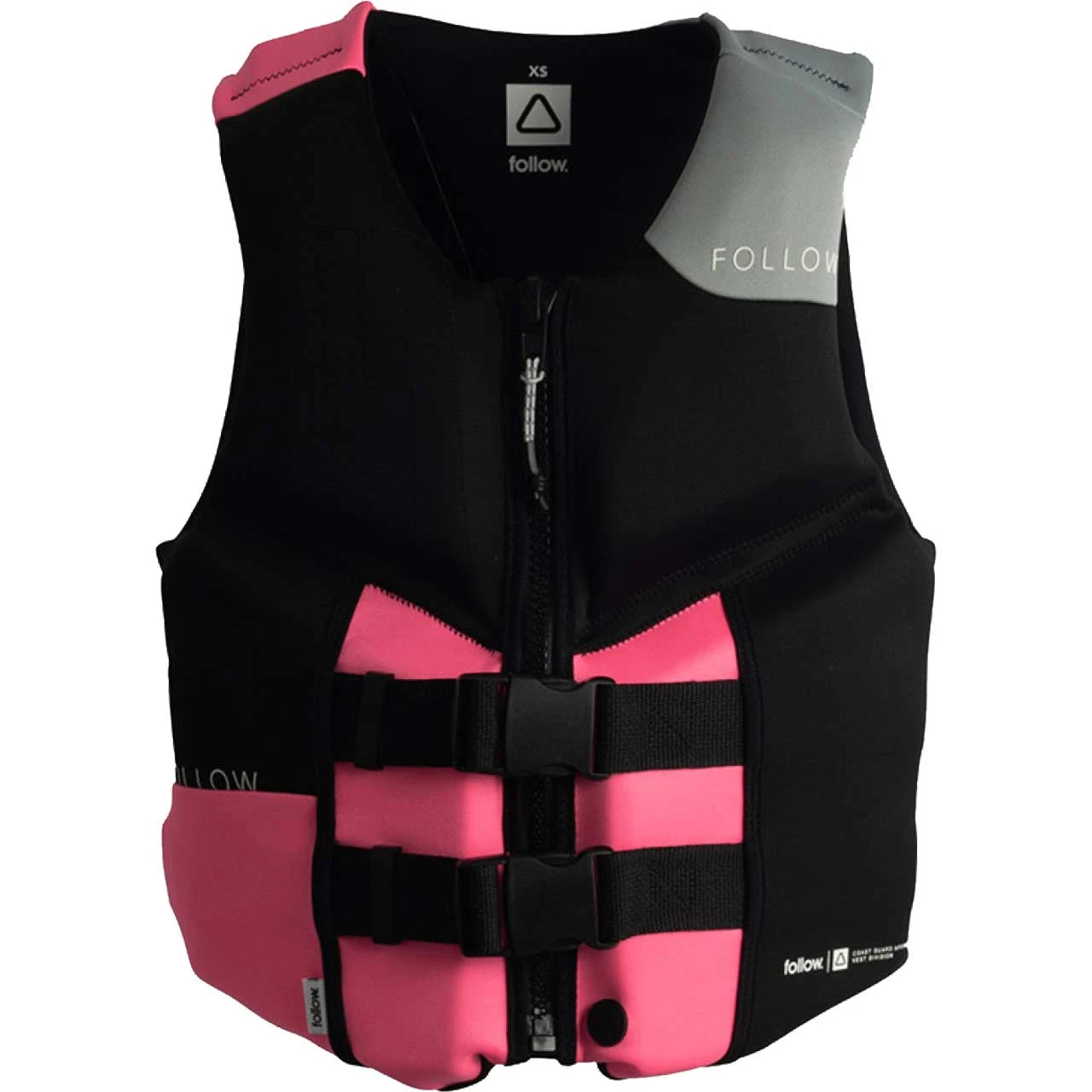 Follow Cure 2 Woman's CGA Life Jacket - Pink/Black 3 Follow Cure 2 Woman's CGA Life Jacket - Pink/Black