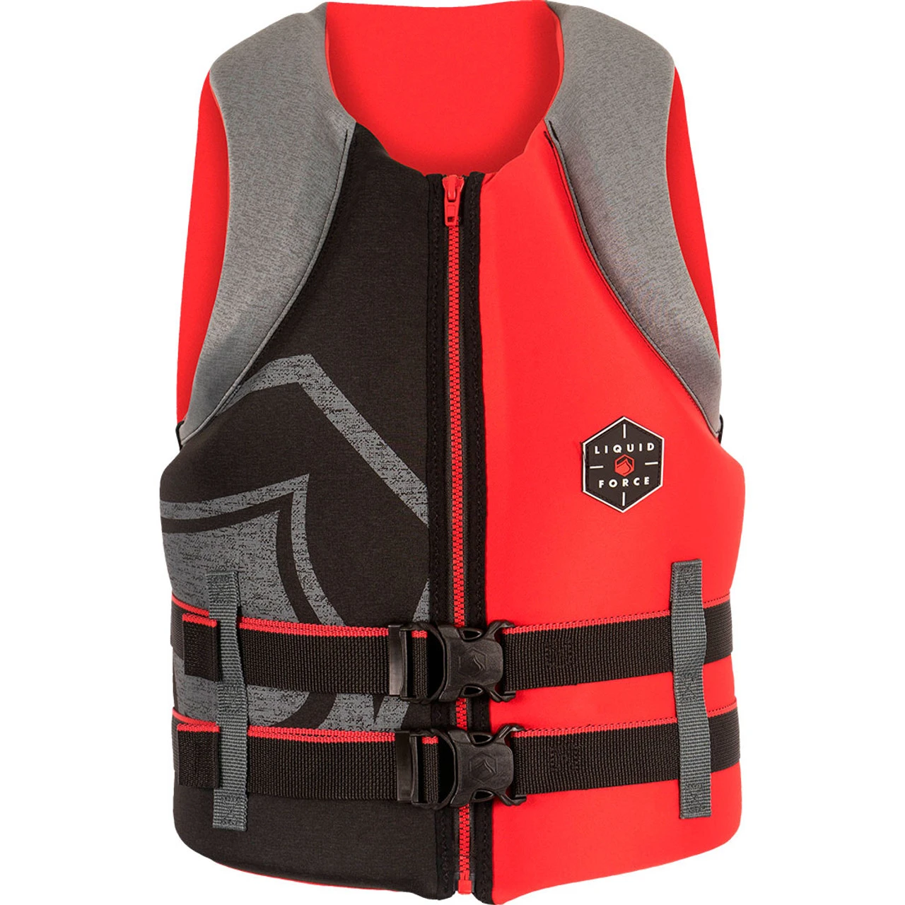 Liquid Force Hinge Life Jacket - Red/Black 4 Liquid Force Hinge Life Jacket - Red/Black - Image 2