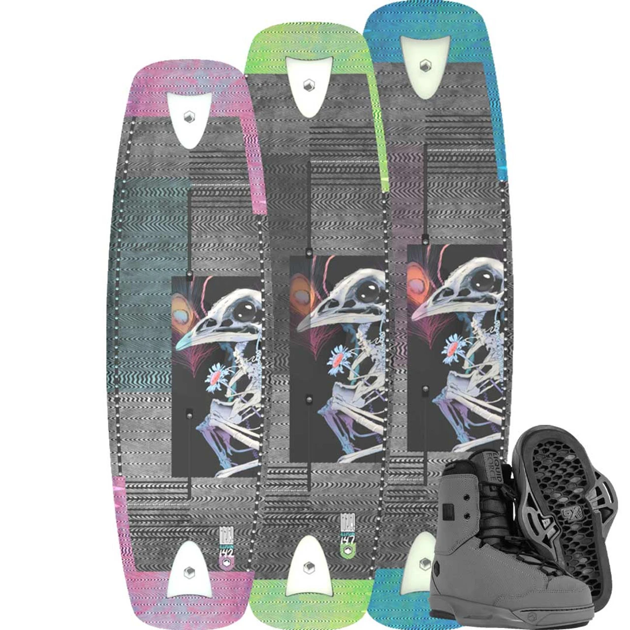 Liquid Force Illusion Wakeboard Package W/ Idol 6X Boots - 2023 3 Liquid Force Illusion Wakeboard Package W/ Idol 6X Boots - 2023
