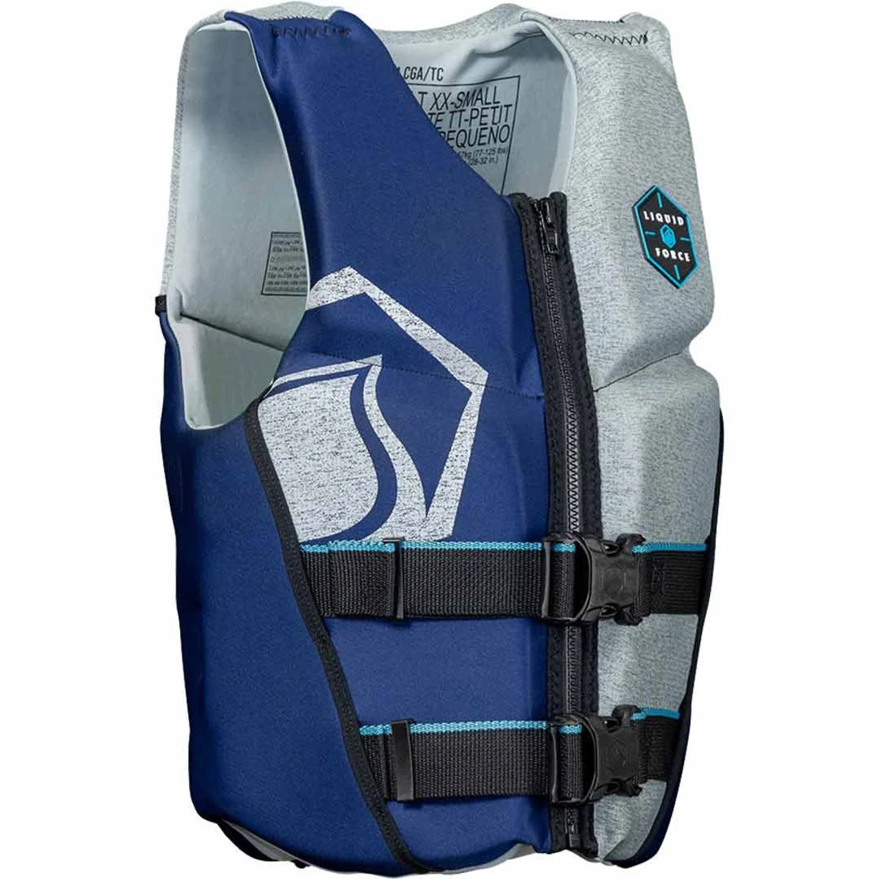 Liquid Force KOA Junior CGA Life Jacket - Navy/Heather 3 Liquid Force KOA Junior CGA Life Jacket - Navy/Heather