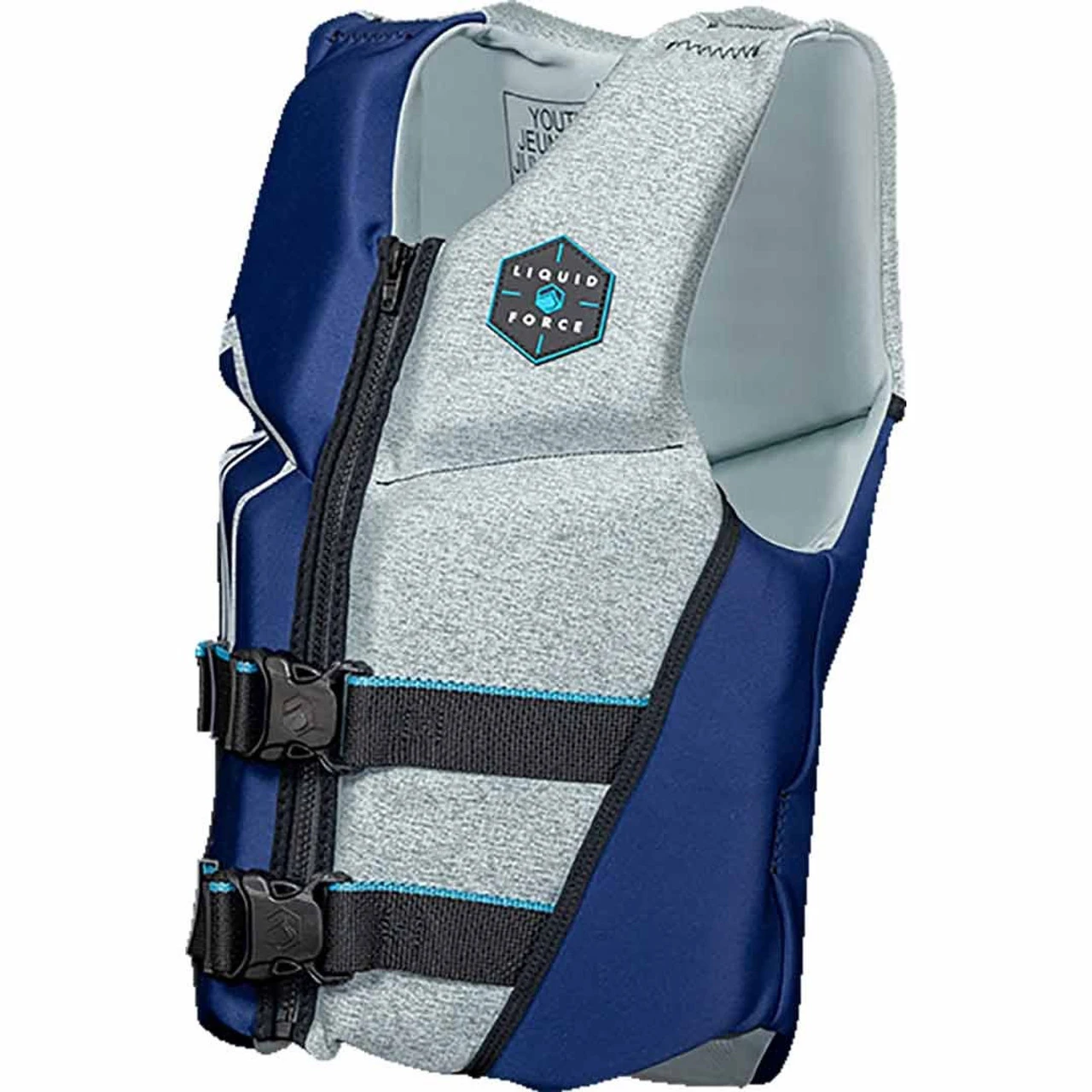 Liquid Force KOA Junior CGA Life Jacket - Navy/Heather 4 Liquid Force KOA Junior CGA Life Jacket - Navy/Heather - Image 2