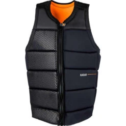 Radar Drifter Comp Vest - Black / Orange Glow -Liquid Forces Shop Radar Drifter Competition Impact Vest Front 74751.1661887056