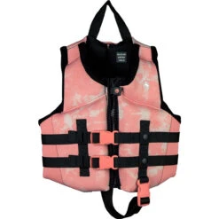 Radar Girl's Child Life Jacket - Bubble Gum Swirl -Liquid Forces Shop Radar Girls Child Coast Guard Approved Life Jacket Front 04567.1661892036
