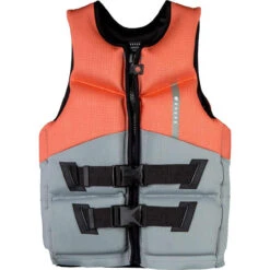 Radar T.R.A. Teen Girl's Life Jacket - Salmon / Grey 7 Radar T.R.A. Teen Girl's Life Jacket - Salmon / Grey -Liquid Forces Shop Radar Girls TRA Teen Coast Guard Approved Life Jacket Front 38067.1661891059